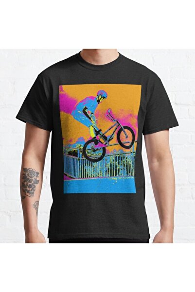 ZOKAWEAR Tricou cu imprimeu unisex BMX Trickster BMX Trick Bike Design