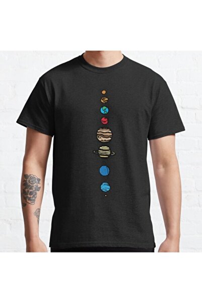 ZOKAWEAR Μπλουζάκι με τυπωμένο σχέδιο Loose Fit Unisex Planets Color Design