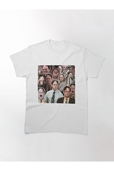 ZOKAWEAR Унисекс тениска с щампа Dwight Schrute The Office Design с широка кройка