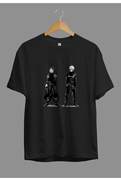 ZOKAWEAR Tricou cu design imprimat unisex Jujutsu Kaisen Satoru Gojo și Sugur...