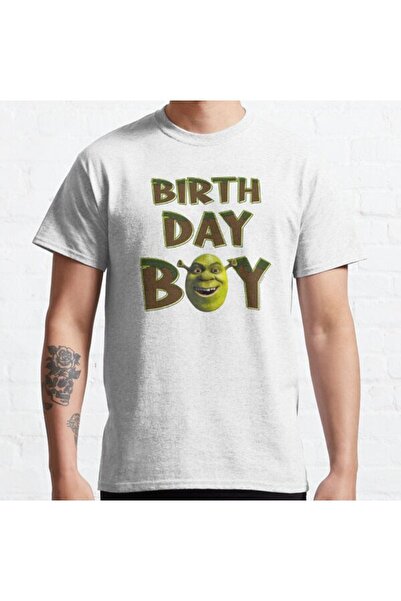 ZOKAWEAR Μπλουζάκι με στάμπα Loose Fit Unisex Shrek Birthday Boy Big Face Design