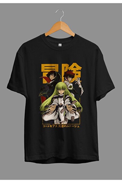 ZOKAWEAR Μπλουζάκι με τυπωμένο χαρακτήρα Anime Loose Fit Unisex Code Geass