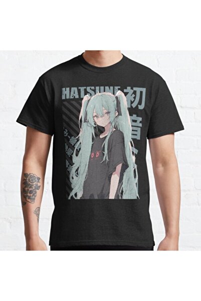 ZOKAWEAR تي شيرت مطبوع بتصميم فوكالويد - هاتسون ميكو