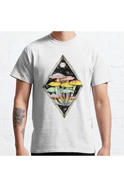 ZOKAWEAR Ψυχεδελική απεικόνιση Unisex Rainbow Mushrooms Loose Fit από την Chr...