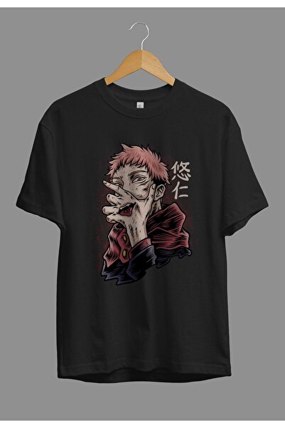 ZOKAWEAR Volný střih Unisex tričko Jujutsu Kaisen Yuji Itadori Anime postava ...
