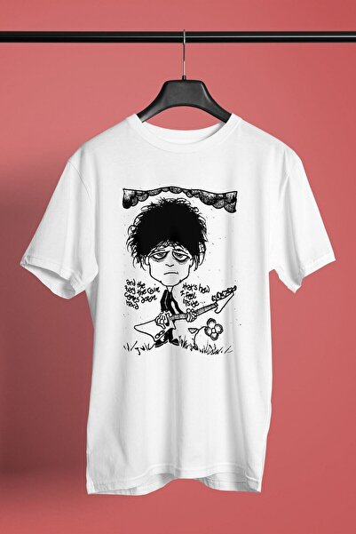 ZOKAWEAR Unisex Loose Fit The Cure Printed White T-Shirt