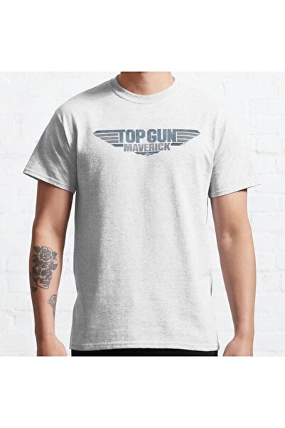 ZOKAWEAR تي شيرت مطبوع عليه قالب فضفاض للجنسين Top Gun: Maverick Simple Text ...