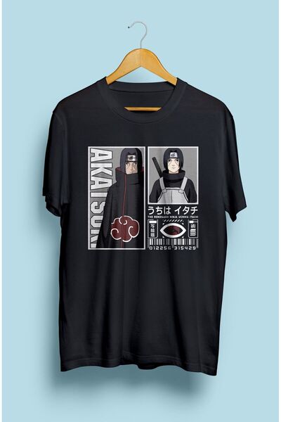 ZOKAWEAR تي شيرت مطبوع بتصميم شخصية الرسوم المتحركة Uchiha Itachi Naruto للجنسين