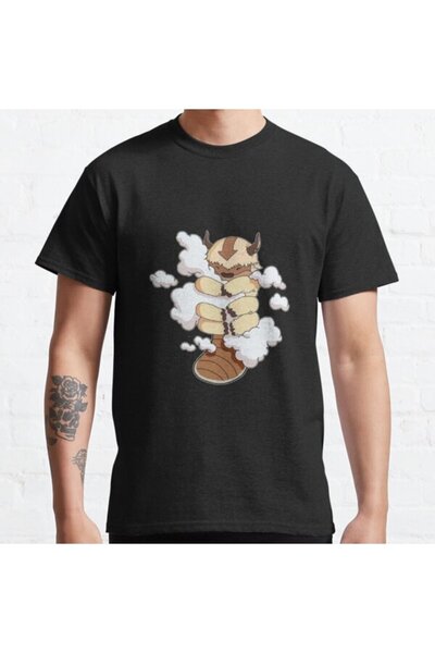 ZOKAWEAR Tricou cu imprimeu unisex Appa Cuddling Clouds Avatar The Last Airbe...