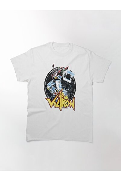 ZOKAWEAR Большой розмір Unisex Voltron: Legendary Defender Retro Biting Lion Дизайн з принтом Tshirt