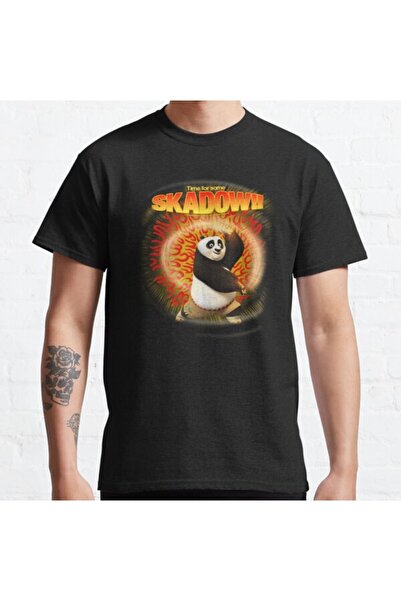 ZOKAWEAR تي شيرت مطبوع بتصميم فضفاض للجنسين من Kung Fu Panda Time For Some Sk...
