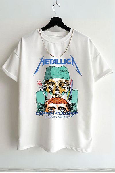 AMMA Μπλουζάκι Unisex Metallica Streetwear με στάμπα 100% βαμβακερό ύφασμα Premium