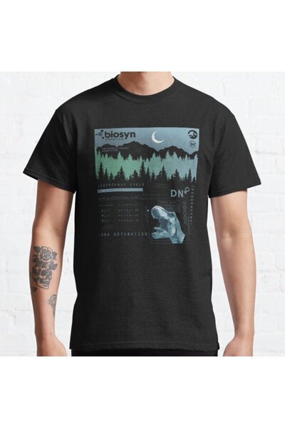 ZOKAWEAR Μπλουζάκι με τυπωμένο μπλουζάκι με σχέδιο αφίσας Dino Dna, Unisex Ju...