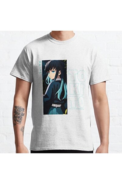 ZOKAWEAR Τυπωμένο μπλουζάκι Loose Fit Unisex Muichiro Tokito Demon Slayer Design