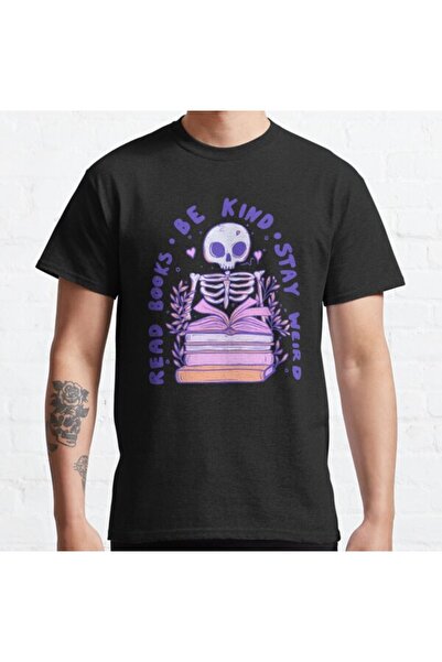 ZOKAWEAR Tricou cu imprimeu unisex, cu formă largi, Citește cărți Fii amabil ...