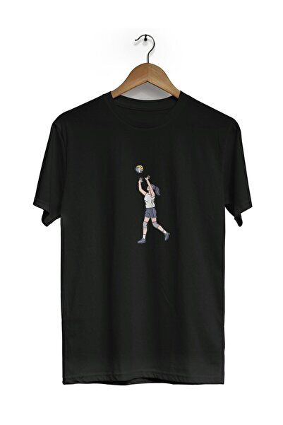 ZOKAWEAR Μπλουζάκι Unisex Loose Fit Volleyball εμπρός πίσω με εμπριμέ κοντό μ...