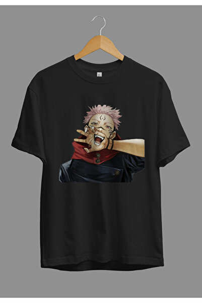 ZOKAWEAR Tricou cu imprimeu unisex Jujutsu Kaisen Sukuna Ryomen - Loose Fit