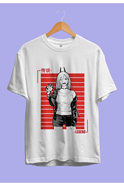 ZOKAWEAR Большой размер Chainsaw Man Power Спеціальний дизайн Аніме футболка