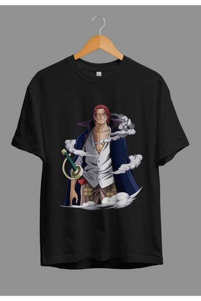 ZOKAWEAR تي شيرت بتصميم مخصص مطبوع عليه شخصية أنمي شانكس قطعة واحدة فضفاضة لل...