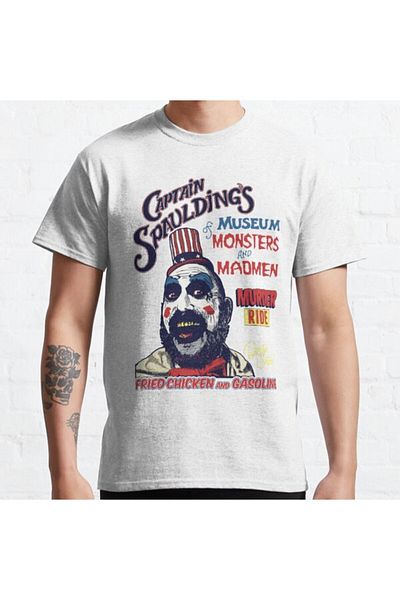 ZOKAWEAR Τυπωμένο μπλουζάκι Loose Fit Unisex Captain Spaulding's Museum Of Monsters And Madmen Design