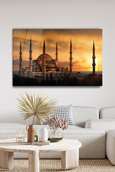 duvarsanatı Εικόνα σε γυαλί της Σουλτάνικης Αχμέτιας Τζαμί της Κωνσταντινούπο...