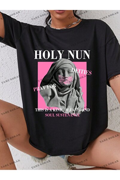 Tarzsokak Top unisex BAY Drop Umăr Brodat scris KOD-1352