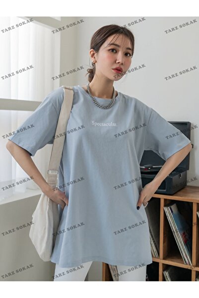 Adrift Унісекс BAY Літерний графічний футболка з низькими плечима КОД-1341