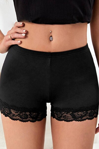 BENİMOLMALI Külot Şort Dantelli Külot Şort Extra Yülsek Bel Külot Dantelli Külot Lazer Kesim