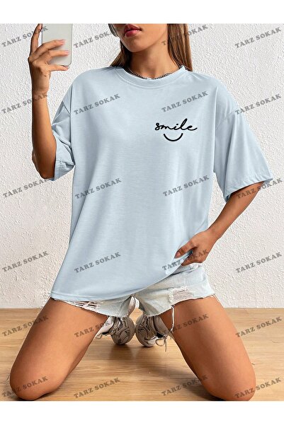 Adrift Унісекс BAY Жіноча футболка з принтом і низькими плечима КОД-1373