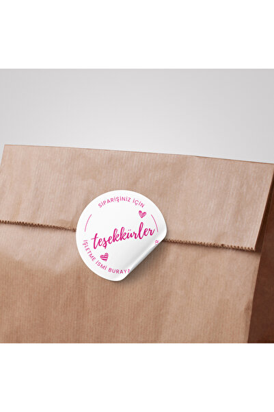 YAPIŞKAN STORE 24 Adet Teşekkürler Stickerı Ambalaj Paketleme Kargo Etiketi 4...