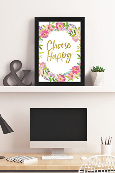 bymat Izaberite Happy - A4 Dekorativni Re Sa šljokicama Crni Okvir - 21x30 Sl...