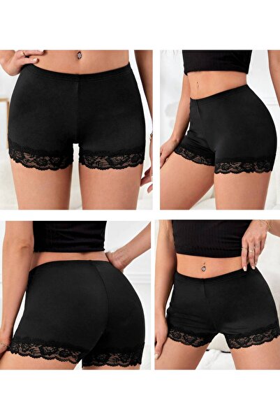 BENİMOLMALI Külot Şort Dantelli Külot Şort Extra Yülsek Bel Külot Dantelli Külot Lazer Kesim