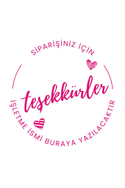 YAPIŞKAN STORE 24 Adet Teşekkürler Stickerı Ambalaj Paketleme Kargo Etiketi 4x4 Cm Mat Beyaz Kağıt