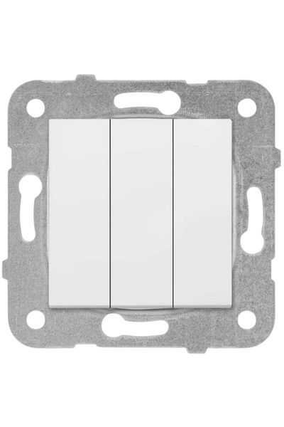 VİKO Viko Karre Triple Switch White (Frame Included)90967068 (2 Pieces)