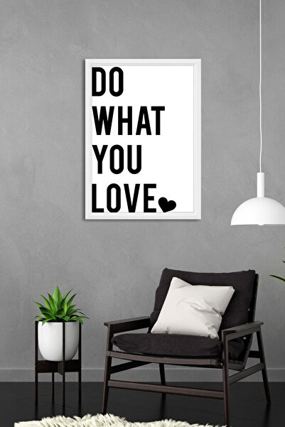 bymat Radi ono što voliš 30x40 okvir - beli okvir - dekorativni okvir Re Sa š...