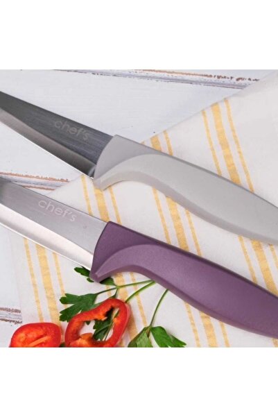 Chef's Marka Mor Saplı Çelik Doğrama Bıçağı 27 Cm
