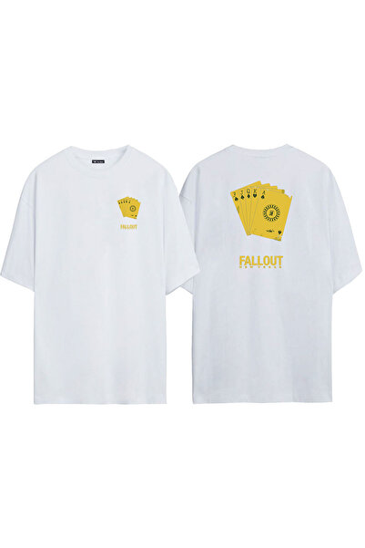 THEWERT Unisex Fallout New Vegas Prednja strana Zadnja strana Štampano Bela O...