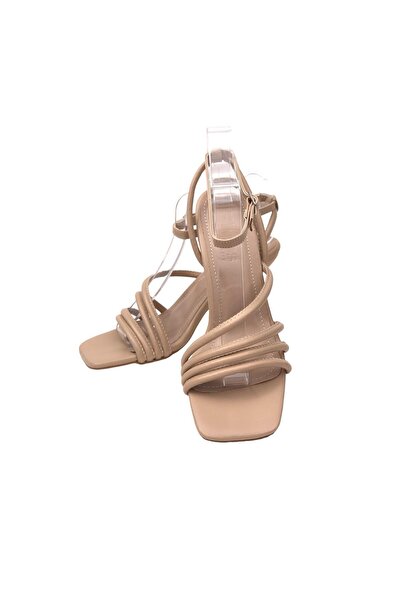 bescobel Women's Pakja Nut Ribbed Ankle Strap Sandals 7.5 Cm 9904
