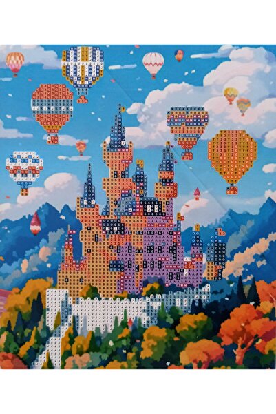 MENTAŞ BONCUKLU TAŞLI MOZAİK ELMAS BOYAMA GOBLEN TABLO RESİM PUZZLE DIAMOND SET 21X25 ÇOCUKLAR İÇİN