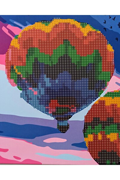 MENTAŞ BONCUKLU TAŞLI MOZAİK ELMAS BOYAMA GOBLEN TABLO RESİM PUZZLE DIAMOND SET 21X25 ÇOCUKLAR İÇİN