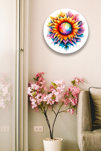 Nod Model de pictură din lemn colorat Mandala, sufragerie, dormitor, hol, birou, decorațiuni interioare