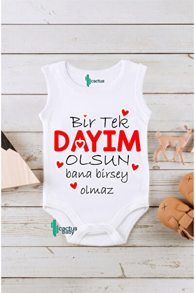 CACTUS COLLECTION Dayi Written Be My Dayi Written Printed Cotton Baby Bodysuit