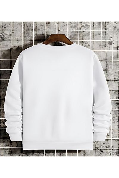 Gölge Store Owl Chest Printed 0 Collar Oversize Unisex Sweatshirt