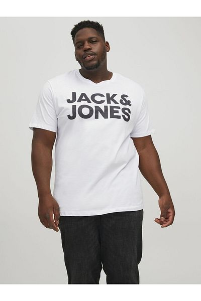 Jack & Jones Plus Tişört Plus Logolu Tişört
