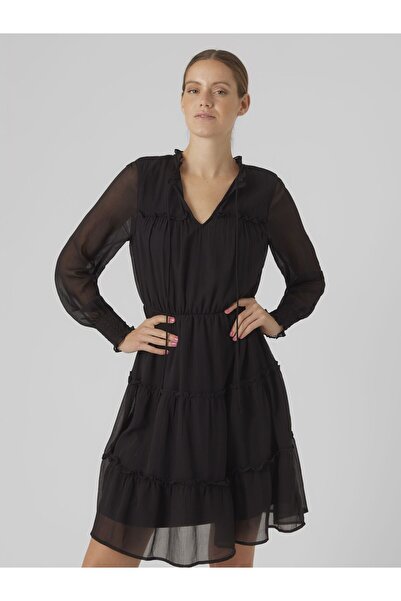 Vero Moda Kleid VMVANESSA LS ABK ELBİSE EXC
