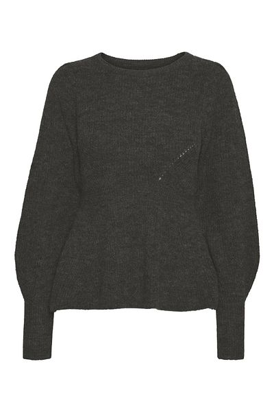 Vero Moda Strickpullover VMFLAVOUR LS PEPLUM PULLOVER GA EXC