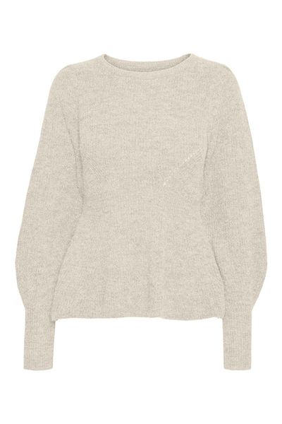 Vero Moda Strickpullover VMFLAVOUR LS PEPLUM PULLOVER GA EXC