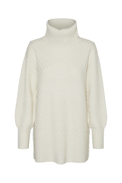 Vero Moda Strickpullover VMANJASTINNA LONG COWL PULLOVER GA EXC
