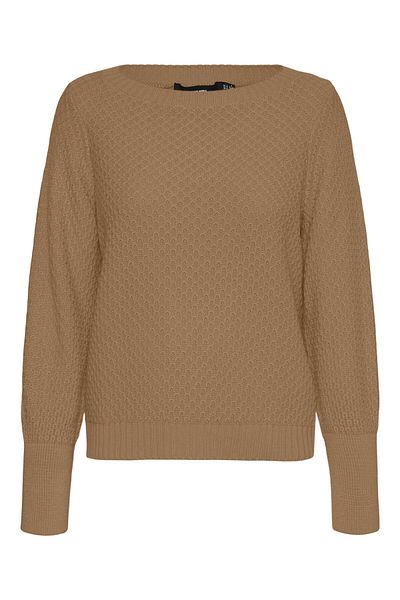 Vero Moda Strickpullover VMWAFFY LS KAYIK YAKA BLUZ REP EXC