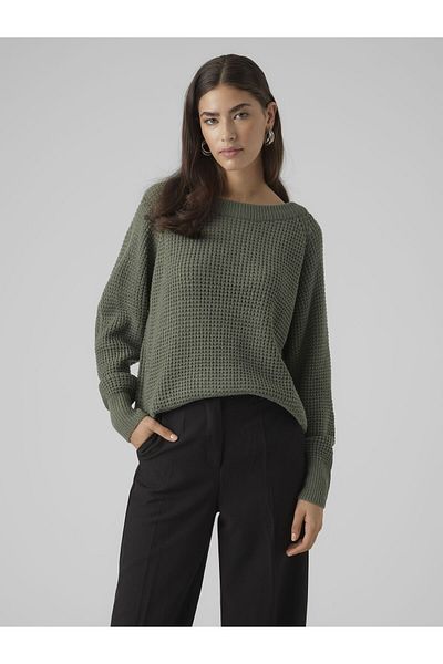 Vero Moda Strickpullover VMRICIENEW LS BOATNECK BLOUSE REP EXC